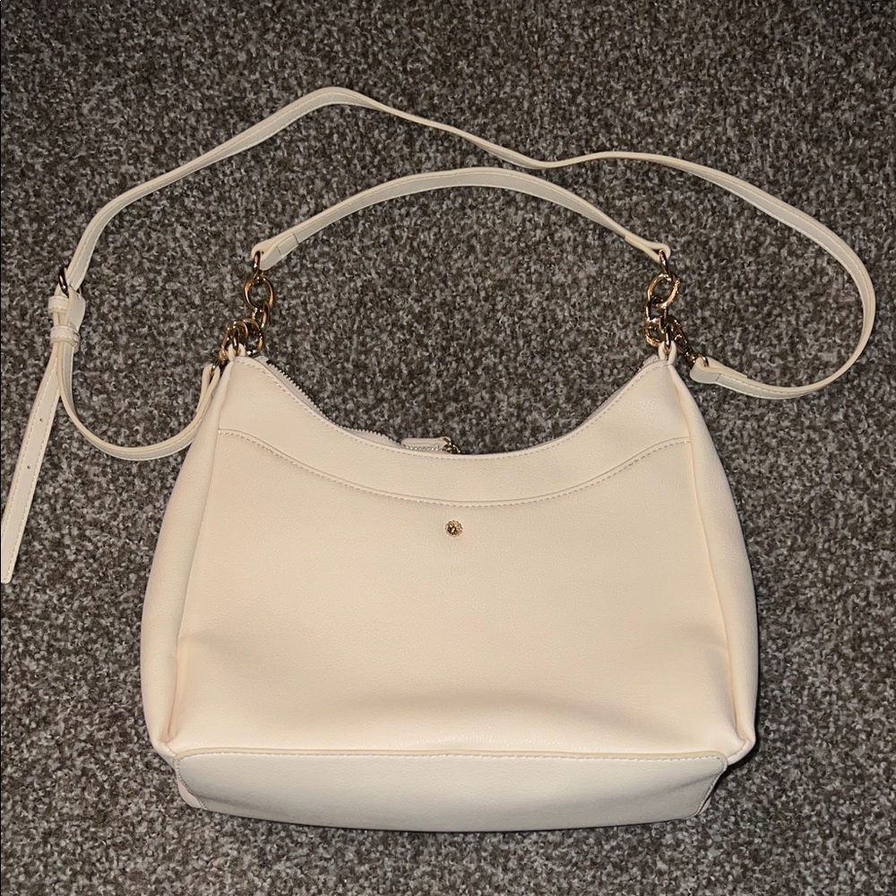 LC Lauren Conrad Cream Shoulder Bag